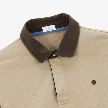 Maillot De Rugby Manches Longues En Coton Beige Lupin Homme SERGE BLANCO