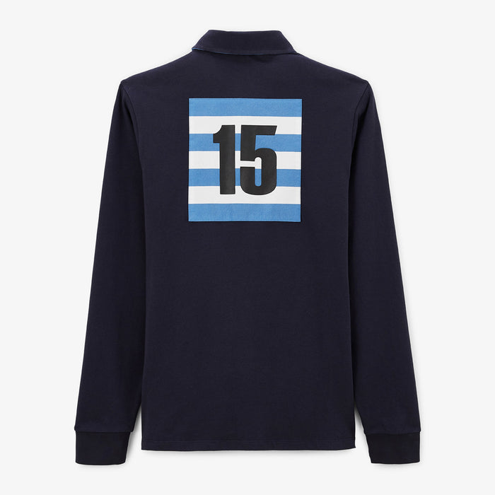 Maillot de rugby manches longues bleu dark navy Lohan Homme SERGE BLANCO
