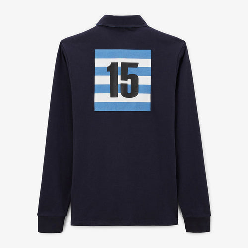 Maillot de rugby manches longues bleu dark navy Lohan Homme SERGE BLANCO
