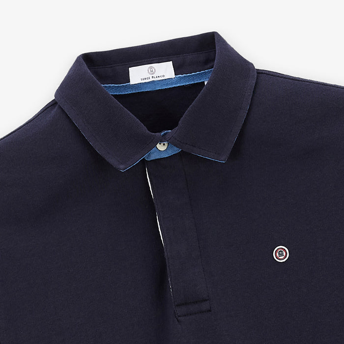 Maillot de rugby manches longues bleu dark navy Lohan Homme SERGE BLANCO