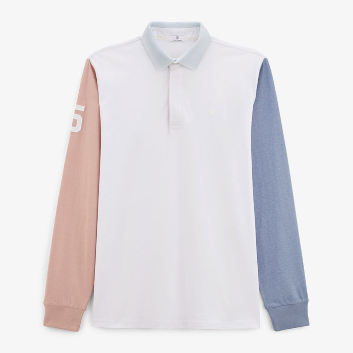 Polo De Rugby En Coton Col Polo Blanc Junior SERGE BLANCO