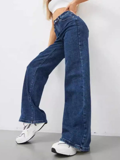 Women Summer Fashion High Waist Casual Jeans
