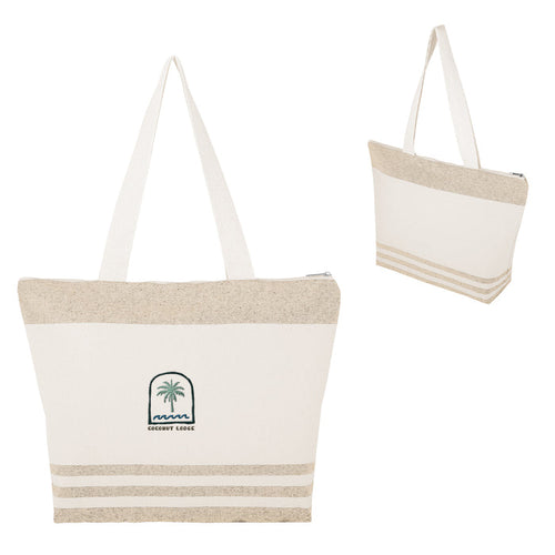 Marlo 10 Oz. Recycled Cotton Zippered Tote Bag