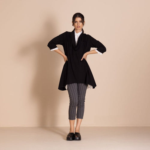 Megan Salmon - Velocity Iman Tunic - Black - M6604