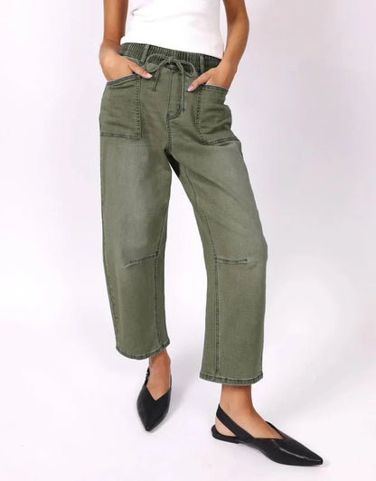 Monaco Jeans - Leo Barrel Jeans - PDN80MJ Khaki
