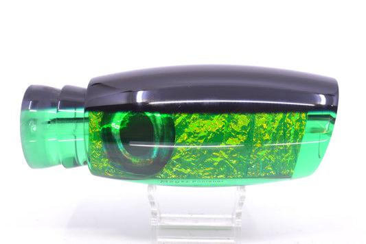 Moyes Lures Green Dichro Black Back Taxi Eyes Punisher 16" 14.5oz