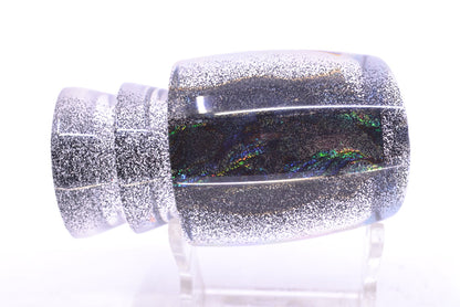 Moyes Lures Paua Shell Black Speckled Back Taxi Eyes Bushmaster 12" 5.5oz