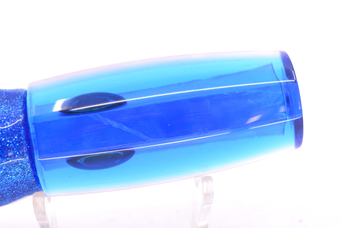 Moyes Lures White MOP Blue Back Medium Shotgun 10" 6.2oz Skirted Blue-Silver/Pink