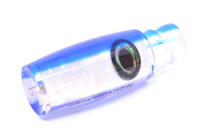 Moyes Lures White MOP Blue Back Taxi Eyes Medium Shotgun 10" 3.3oz