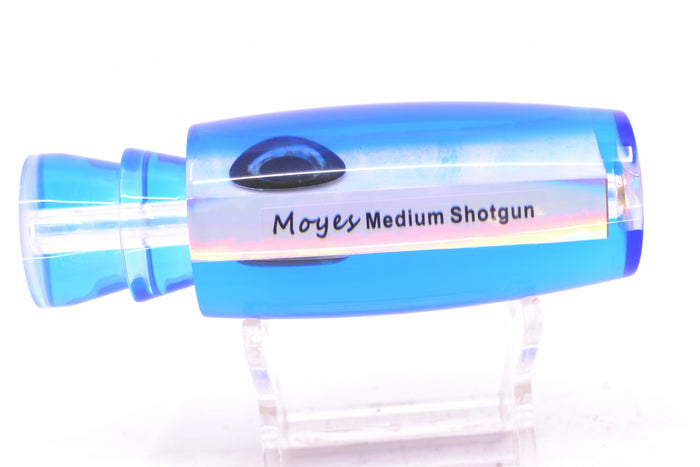 Moyes Lures White MOP Blue Back Taxi Eyes Medium Shotgun 10" 3.3oz