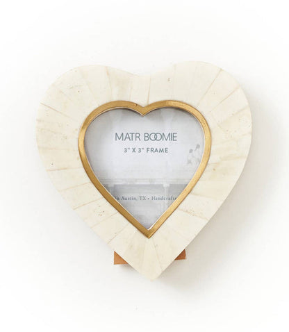 Mukhendu Heart Cream 3" Picture Frame