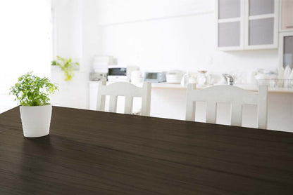 Retique It Wood'n Kit - Charcoal, multi-purpose wood finish kit, showing a finished dark charcoal wood tabletop surface.