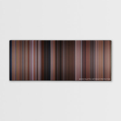 My Big Fat Greek Wedding color palette canvas print: thousands of thin vertical stripes of color