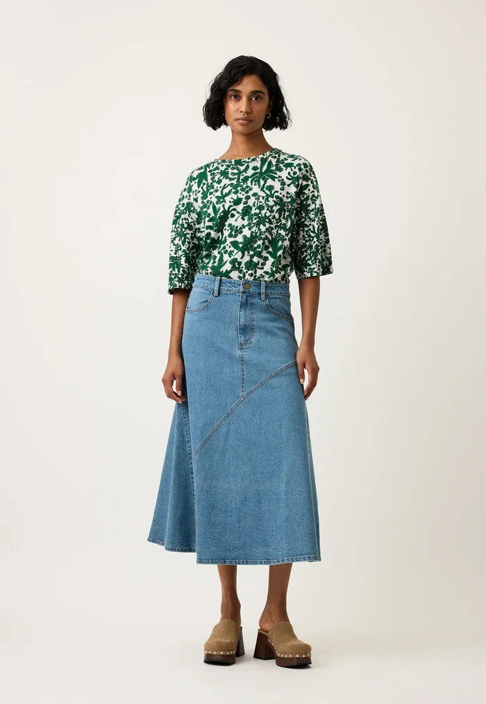 Nancybird - Aurora Skirt - Denim - S26-A02DN