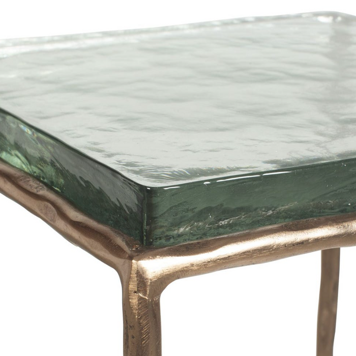 Ovard Accent Table: Up-Close Product Tabletop Side View