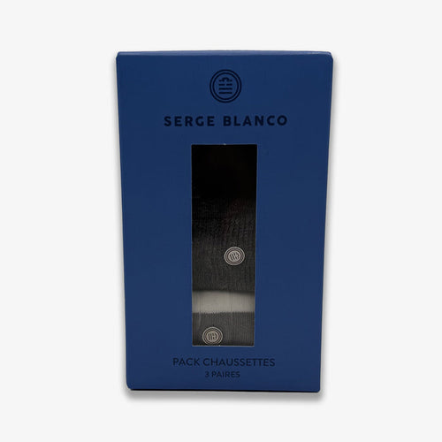 Pack 3 paires de chaussettes imprimées serge blanco