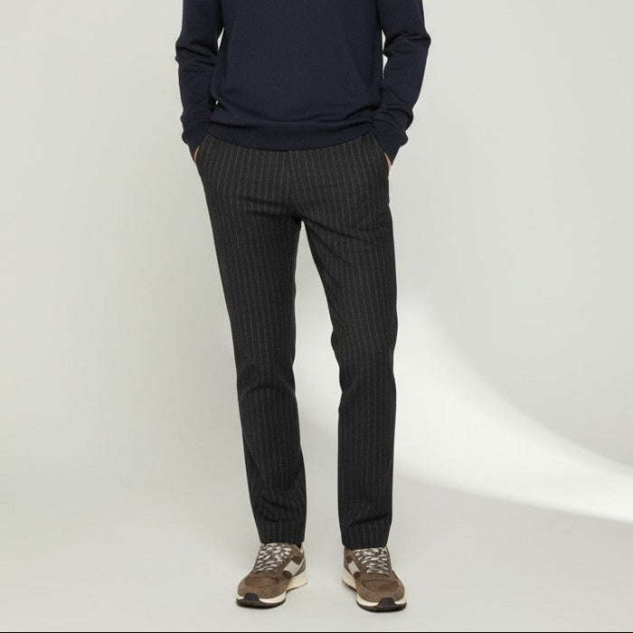 Pantalon 736 gris acier large homme serge blanco