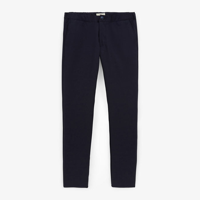 Pantalon stretch avec taille élastique bleu foncé