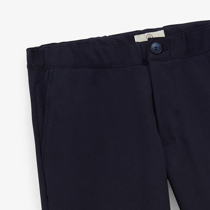 Pantalon stretch avec taille élastique bleu foncé