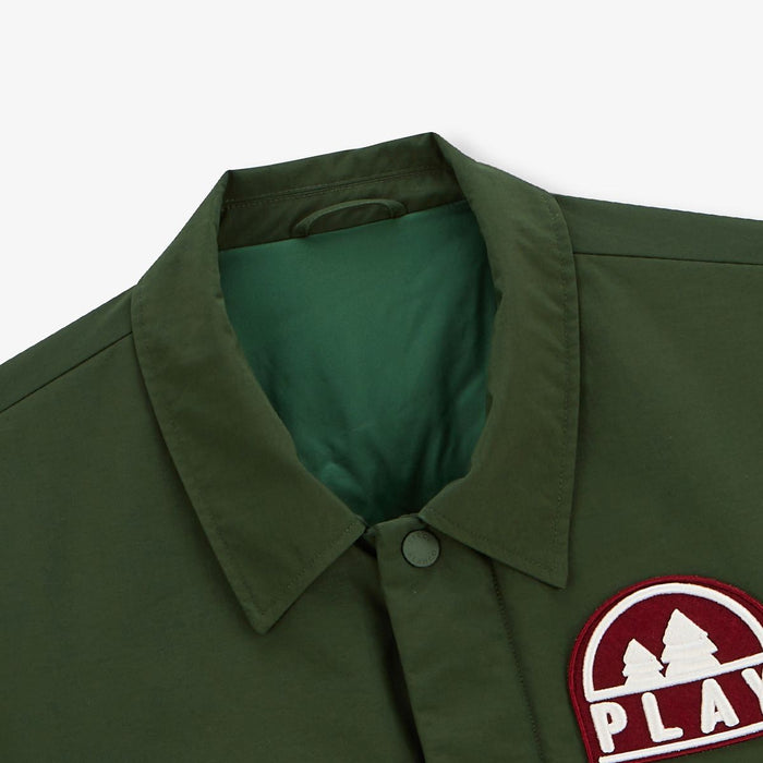 Parka Dan déperlante avec badge brodé vert anglais SERGE BLANCO
