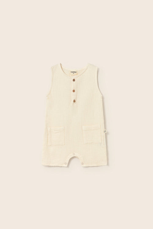 Pine Baby Jumpsuit in Ivory