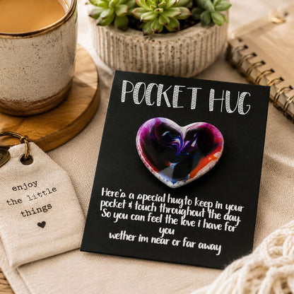 pocket hug on table