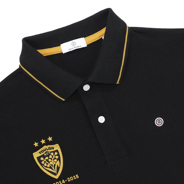 Polo RCT Triplé Coupe d'Europe Noir Homme SERGE BLANCO