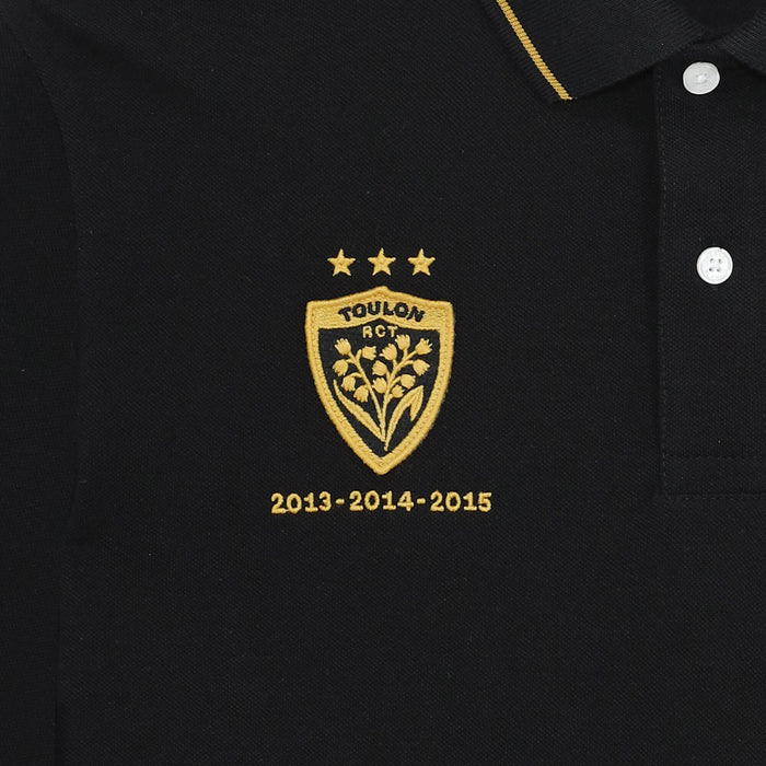 Polo RCT Triplé Coupe d'Europe Noir Homme SERGE BLANCO