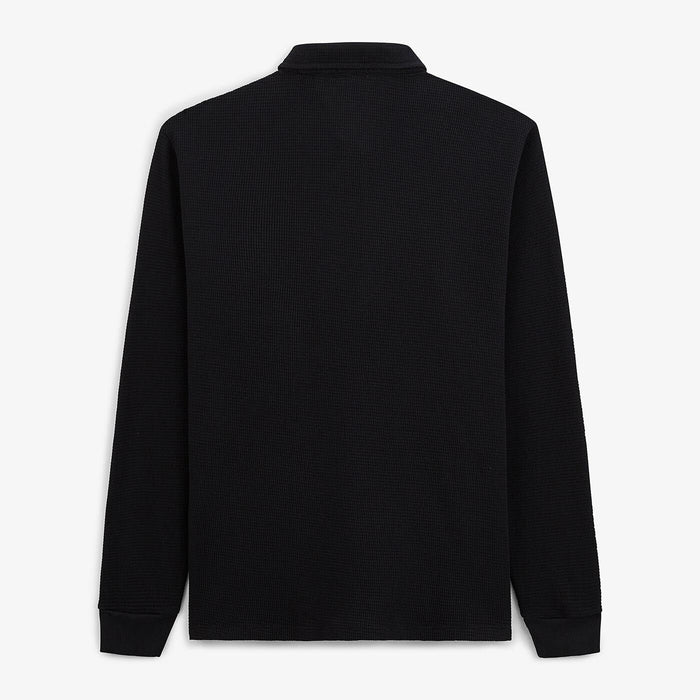Polo Logano gaufre noir homme SERGE BLANCO