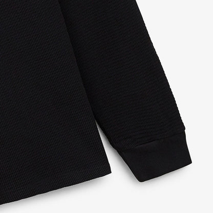 Polo Logano gaufre noir homme SERGE BLANCO