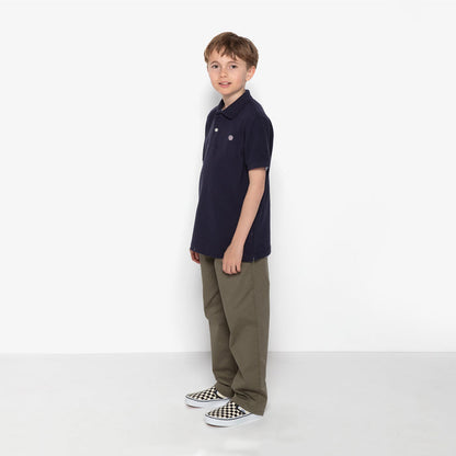 Polo Junior Manches Courtes En Coton Bleu foncé SERGE BLANCO
