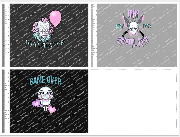 *Pre-Order* Pastel Horror Panels