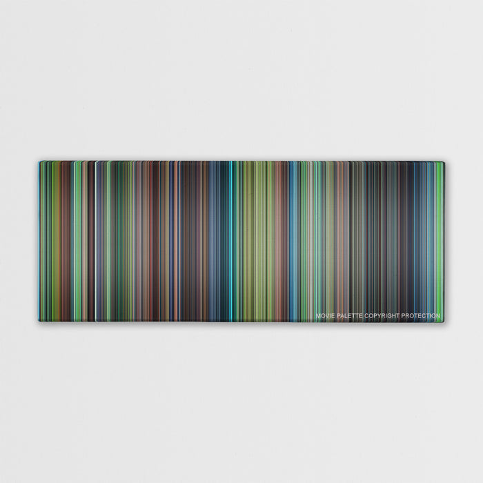 Princess Mononoke color palette canvas print: thousands of thin vertical stripes of color