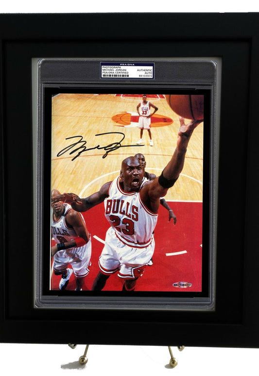 PSA Jumbo Holder Framed Display (Black Design) - Graded And Framed