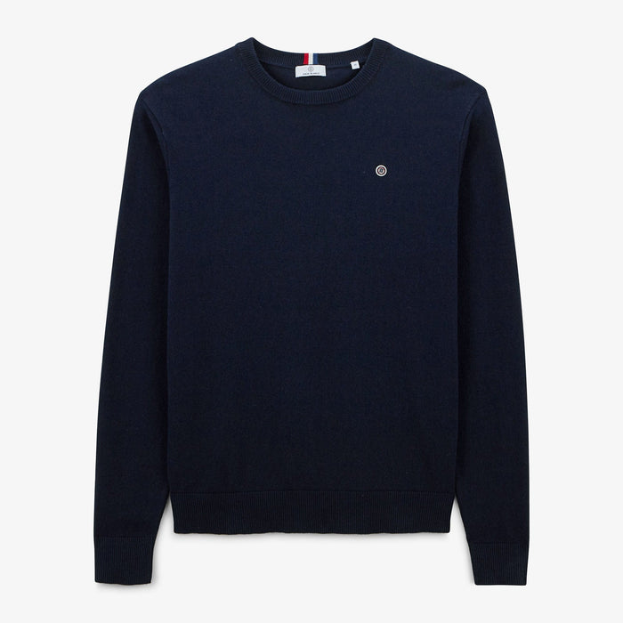 Pull Maximus Col Rond Dark Navy Homme SERGE BLANCO