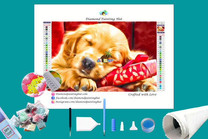 Pups First Gift Diamond Painting
