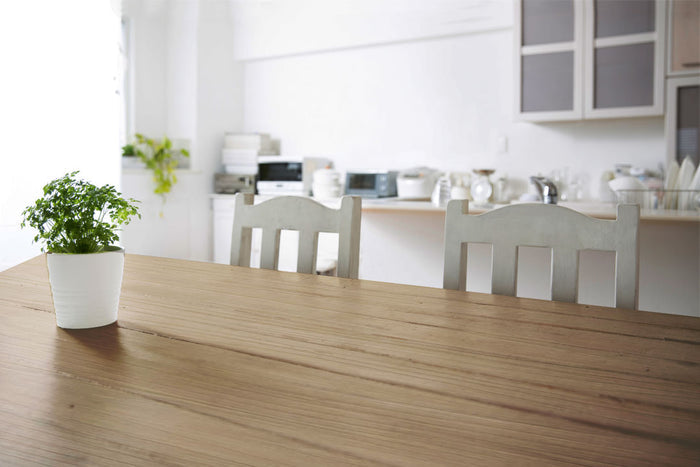 Light-colored Raw Wood Kit (Med) from Wood'n Finish Kits by Retique It displayed on a tabletop with a wood grain finish.