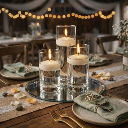 Richland Floating Candles 3" Ivory Set of 24