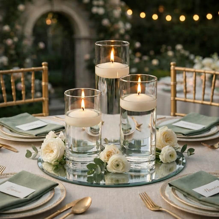 Richland Floating Candles 3" Ivory Set of 72