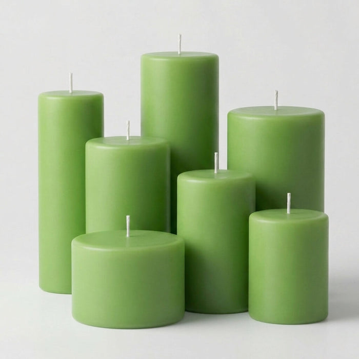 Richland Pillar Candle 3"x6" Green