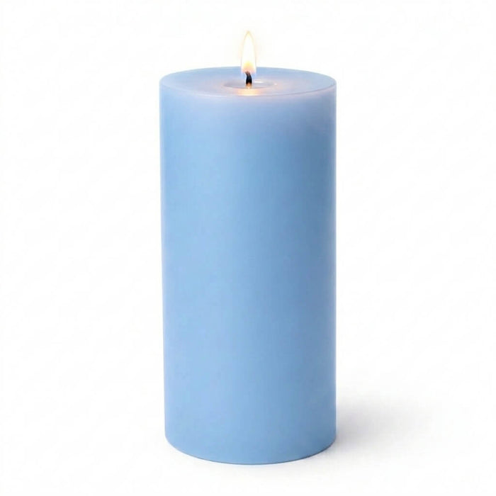 Richland Pillar Candles 3"x9" Light Blue Set of 6