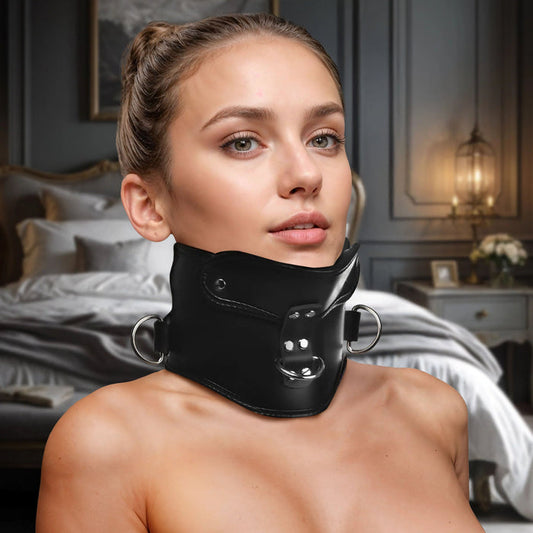 Rigid Locking Posture Collar w/ Chin Brace