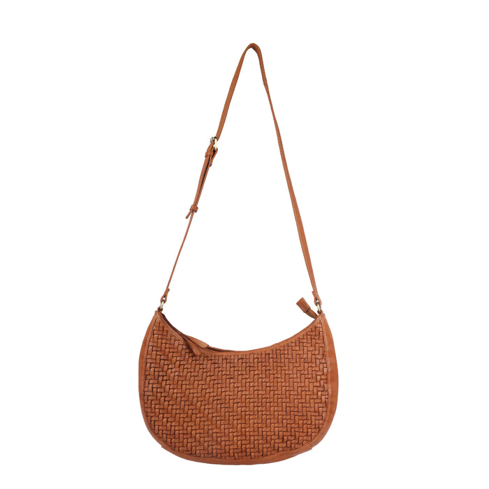 Rugged Hide - Ballarat Weave Crossbody - Tan - RH-2590