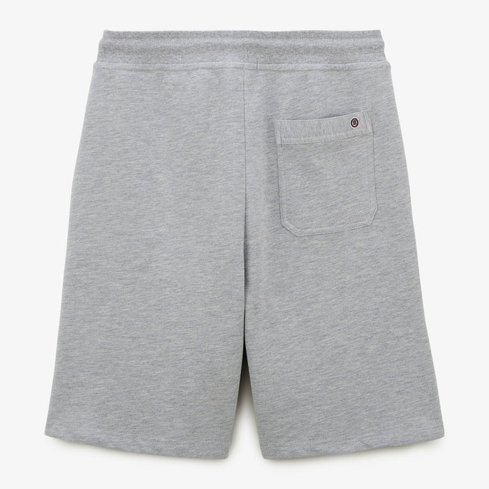 Short en molleton gris en coton homme serge blanco