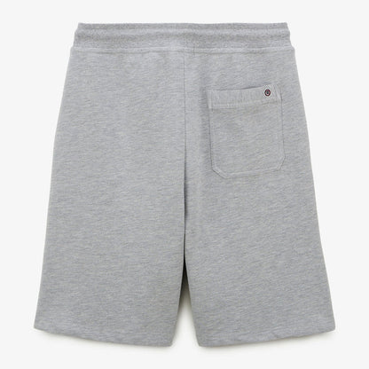 Short en molleton gris en coton homme serge blanco