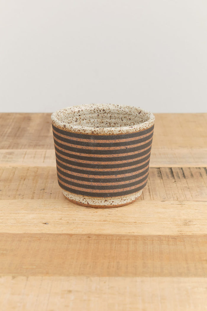 Kat and Roger Home Planters Small Planter Black and White Stripes