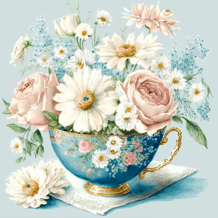 Spring Cup Diamond Painting-Diamond Painting Hut