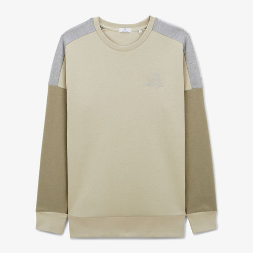 Sweat en molleton WE LOVE SERGE ciment col rond en coton homme SERGE BLANCO