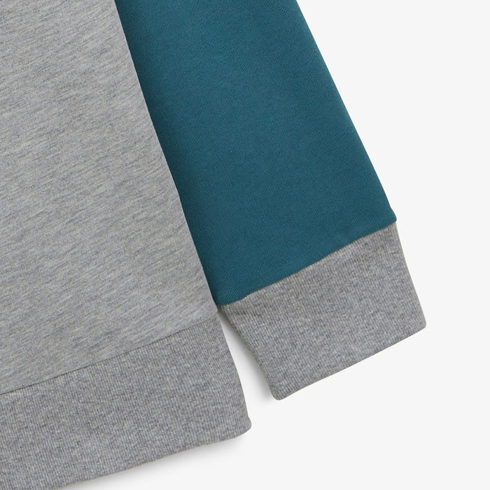 Sweat molleton col rond WE LOVE SERGE gris en coton homme SERGE BLANCO