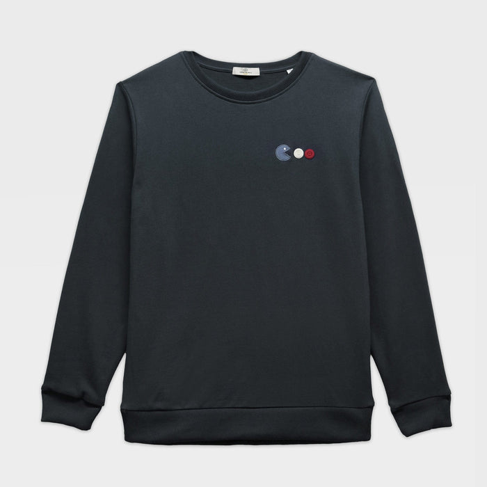 Sweat Sven garçon broderie arcade dark navy